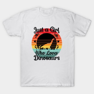 Just a girl who loves Dinosaurs 11 aa T-Shirt